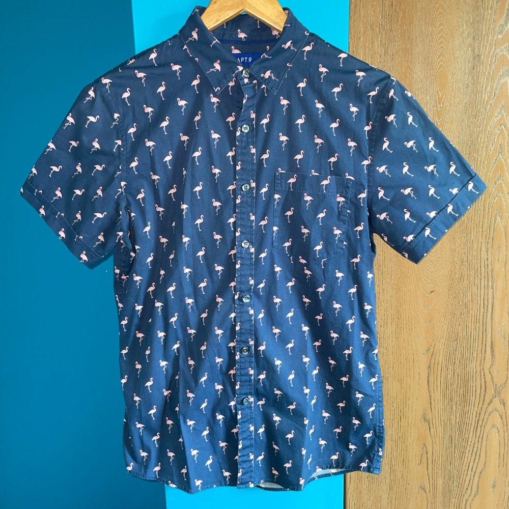 Men’s Slim Fit Flamingo Polo